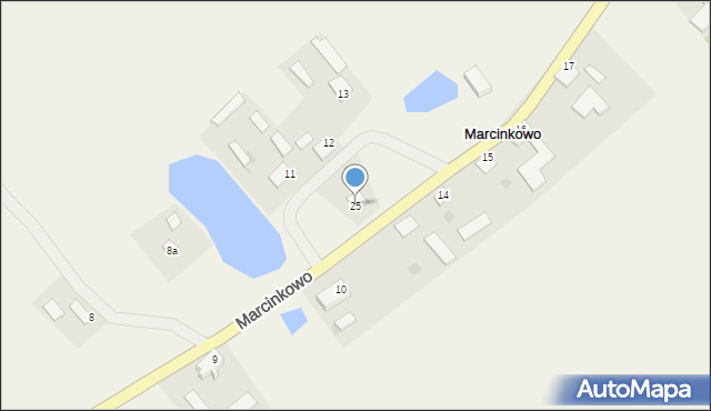 Marcinkowo, Marcinkowo, 25, mapa Marcinkowo