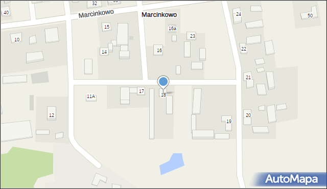Marcinkowo, Marcinkowo, 18, mapa Marcinkowo