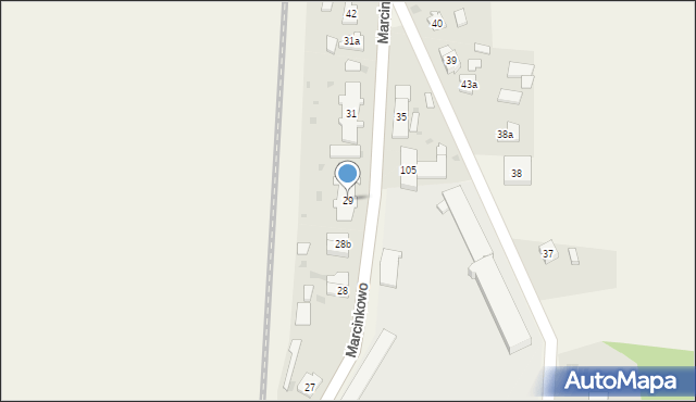 Marcinkowo, Marcinkowo, 29, mapa Marcinkowo
