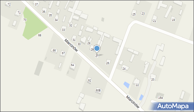 Marcinów, Marcinów, 27, mapa Marcinów