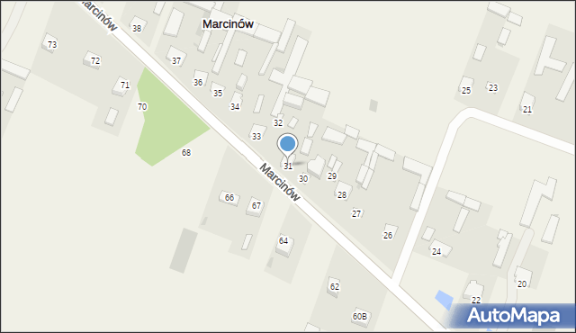 Marcinów, Marcinów, 31, mapa Marcinów
