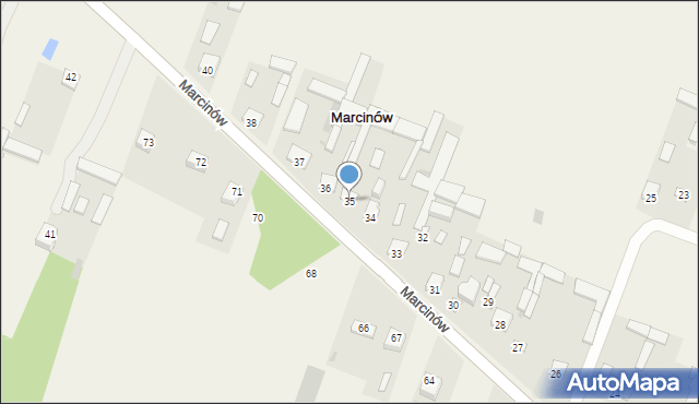 Marcinów, Marcinów, 35, mapa Marcinów