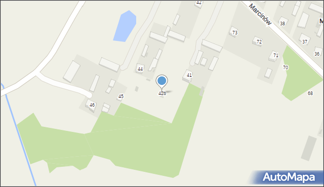 Marcinów, Marcinów, 42b, mapa Marcinów