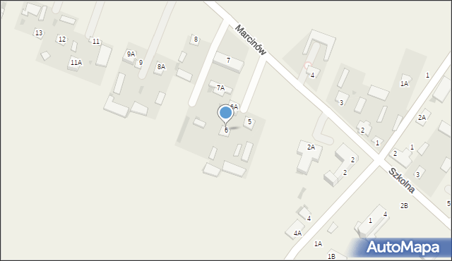 Marcinów, Marcinów, 6, mapa Marcinów