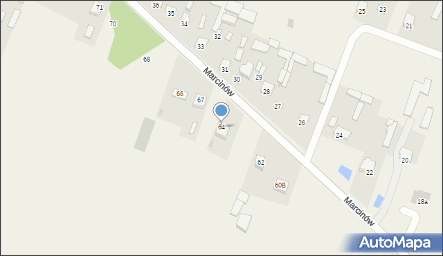 Marcinów, Marcinów, 64, mapa Marcinów