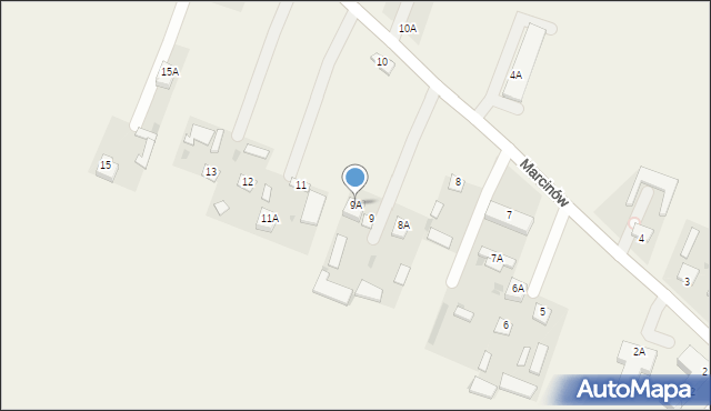 Marcinów, Marcinów, 9A, mapa Marcinów