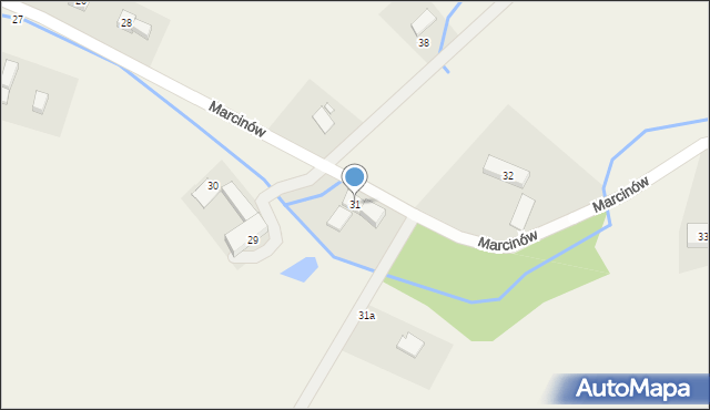 Marcinów, Marcinów, 31, mapa Marcinów