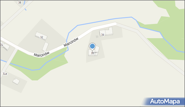 Marcinów, Marcinów, 33, mapa Marcinów