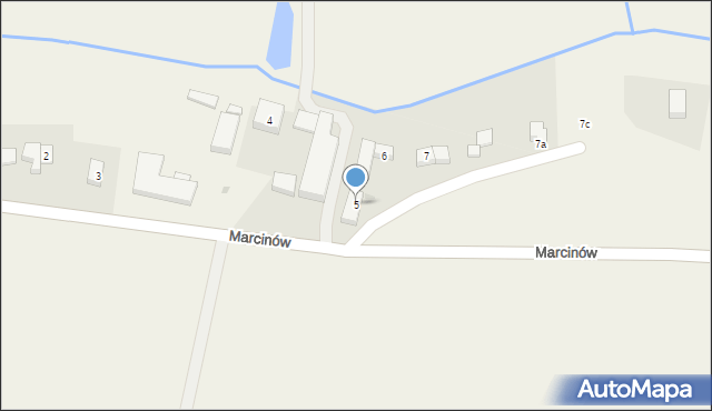 Marcinów, Marcinów, 5, mapa Marcinów