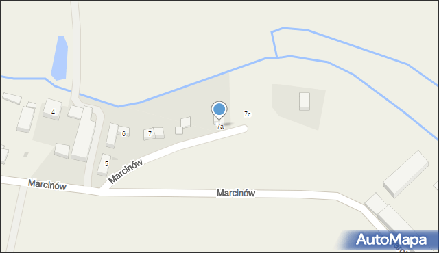 Marcinów, Marcinów, 7a, mapa Marcinów