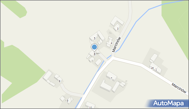Marcinów, Marcinów, 6, mapa Marcinów