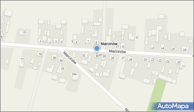 Marcinów, Marcinów, 30, mapa Marcinów