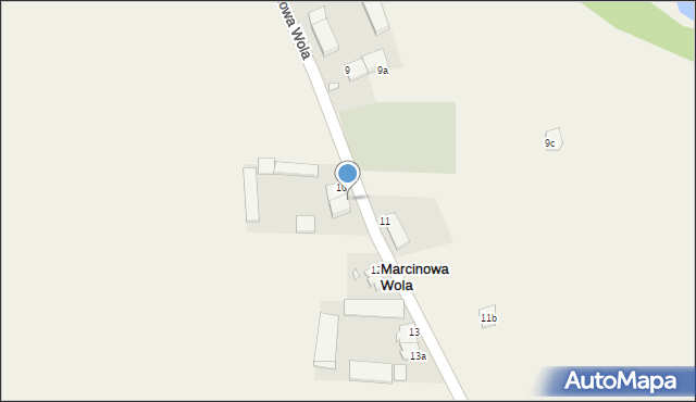 Marcinowa Wola, Marcinowa Wola, 10a, mapa Marcinowa Wola