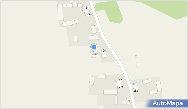 Marcinowa Wola, Marcinowa Wola, 26A, mapa Marcinowa Wola