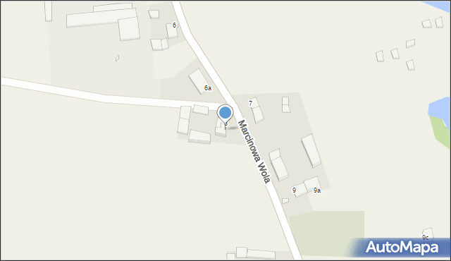 Marcinowa Wola, Marcinowa Wola, 8a, mapa Marcinowa Wola