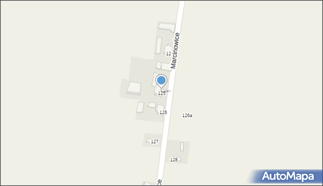 Marcinowice, Marcinowice, 125, mapa Marcinowice