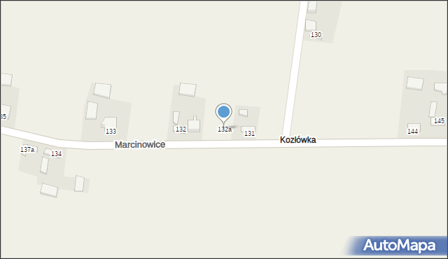 Marcinowice, Marcinowice, 132a, mapa Marcinowice
