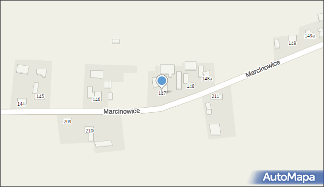 Marcinowice, Marcinowice, 147, mapa Marcinowice