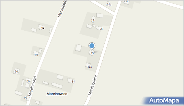 Marcinowice, Marcinowice, 35, mapa Marcinowice
