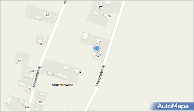 Marcinowice, Marcinowice, 35a, mapa Marcinowice