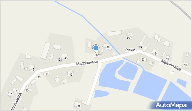 Marcinowice, Marcinowice, 48a, mapa Marcinowice