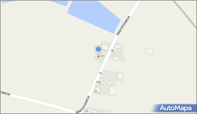Marcinowice, Marcinowice, 60, mapa Marcinowice