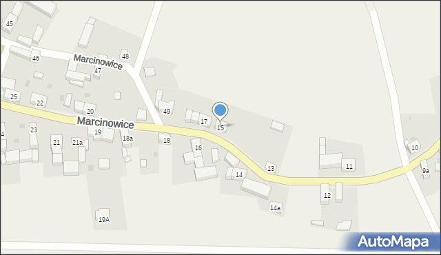 Marcinowice, Marcinowice, 15, mapa Marcinowice