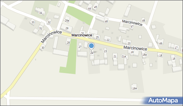 Marcinowice, Marcinowice, 24, mapa Marcinowice