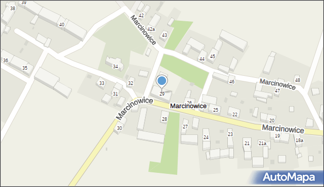 Marcinowice, Marcinowice, 29, mapa Marcinowice