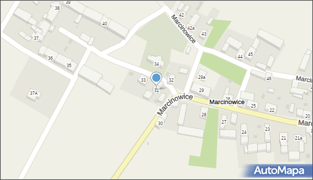 Marcinowice, Marcinowice, 31, mapa Marcinowice