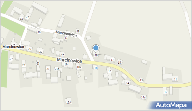 Marcinowice, Marcinowice, 49, mapa Marcinowice