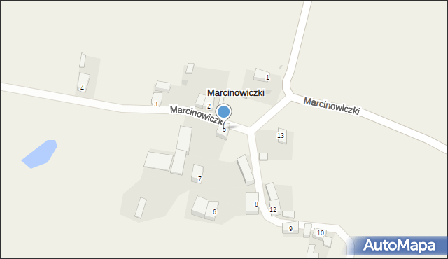 Marcinowiczki, Marcinowiczki, 5, mapa Marcinowiczki