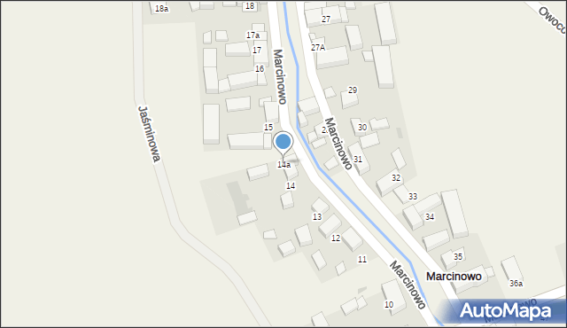 Marcinowo, Marcinowo, 14a, mapa Marcinowo