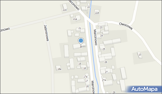 Marcinowo, Marcinowo, 20, mapa Marcinowo