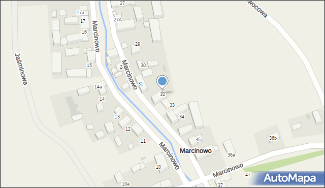 Marcinowo, Marcinowo, 32, mapa Marcinowo