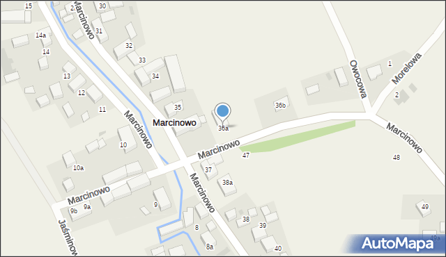 Marcinowo, Marcinowo, 36a, mapa Marcinowo