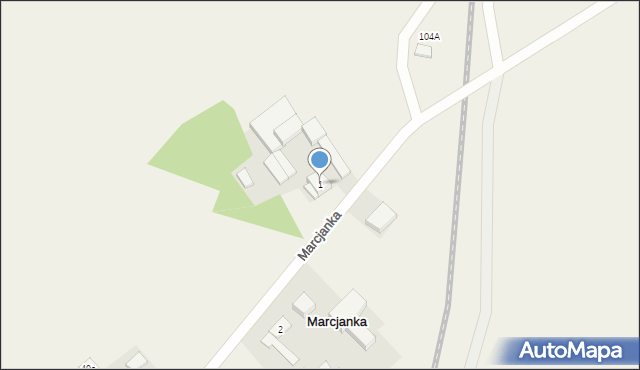 Marcjanka, Marcjanka, 1, mapa Marcjanka