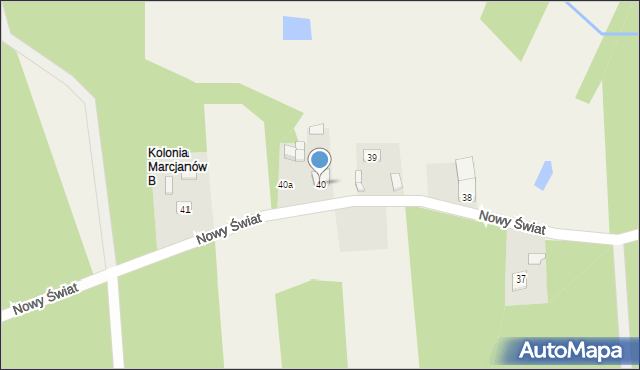 Marcjanów, Marcjanów, 40, mapa Marcjanów