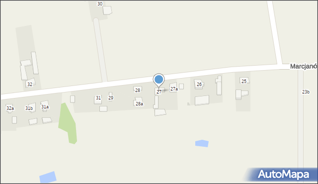 Marcjanów, Marcjanów, 27, mapa Marcjanów