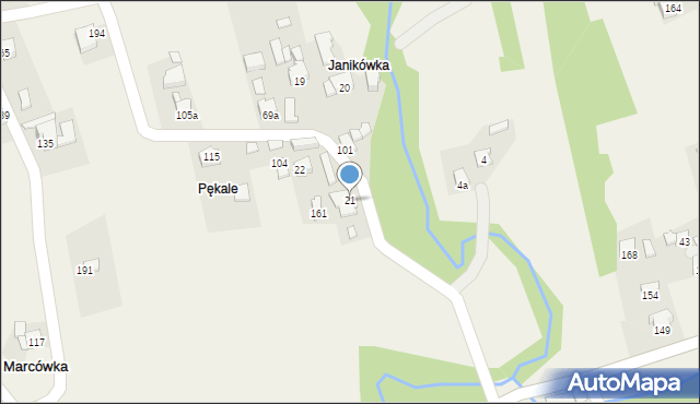 Marcówka, Marcówka, 21, mapa Marcówka