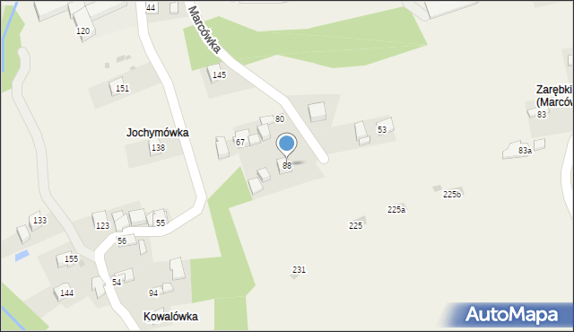 Marcówka, Marcówka, 88, mapa Marcówka
