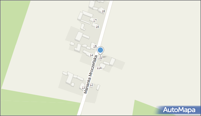 Marianka Mroczeńska, Marianka Mroczeńska, 11, mapa Marianka Mroczeńska