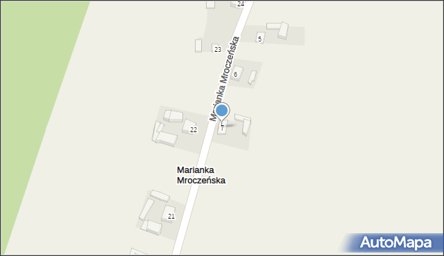 Marianka Mroczeńska, Marianka Mroczeńska, 7, mapa Marianka Mroczeńska