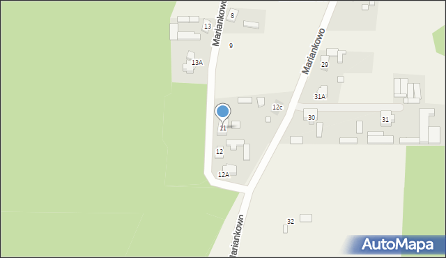 Mariankowo, Mariankowo, 11, mapa Mariankowo