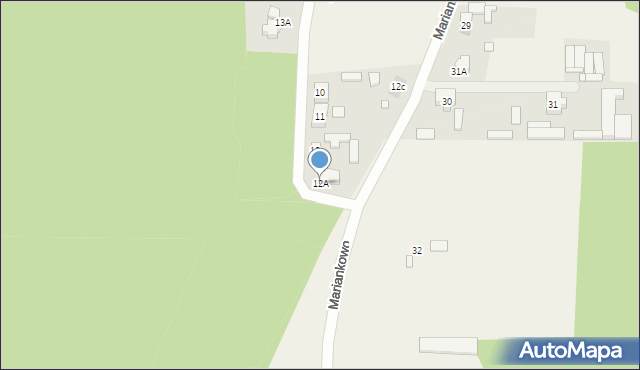 Mariankowo, Mariankowo, 12A, mapa Mariankowo