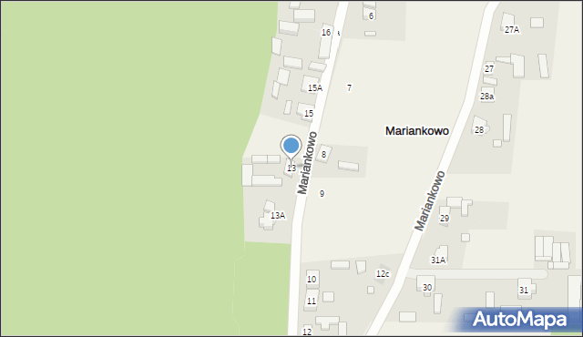 Mariankowo, Mariankowo, 13, mapa Mariankowo