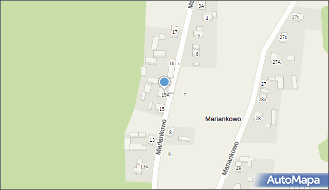 Mariankowo, Mariankowo, 15A, mapa Mariankowo