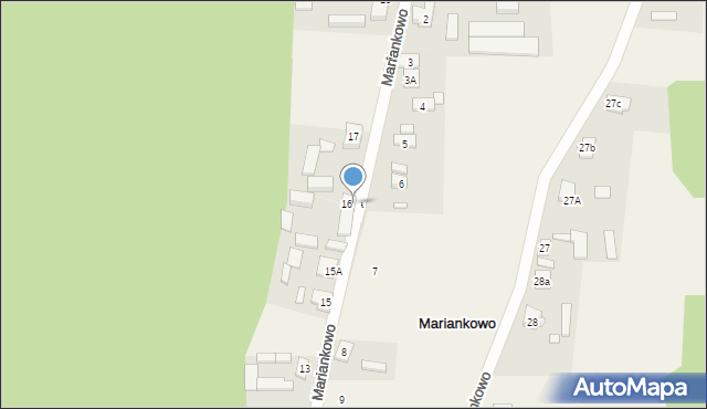 Mariankowo, Mariankowo, 16a, mapa Mariankowo