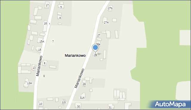 Mariankowo, Mariankowo, 28, mapa Mariankowo