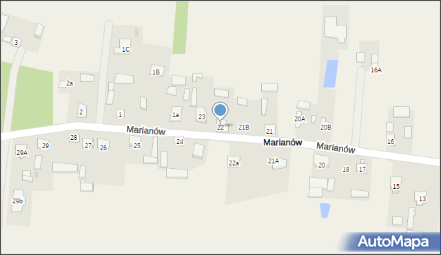 Marianów, Marianów, 22, mapa Marianów